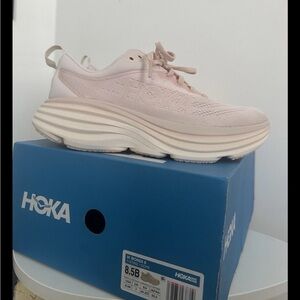 Hoka Bondi 8 Running Shoes Cosmic Pearl